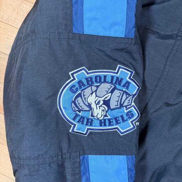 VTG North Carolina Tar Heels Starter Jacket Mens XXL Coat Pro Line Hooded 90s - Picture 2 of 12